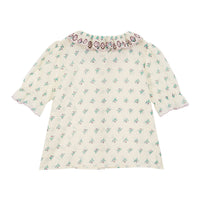 Emile et Ida Daffodil Embroidered Collar BLouse