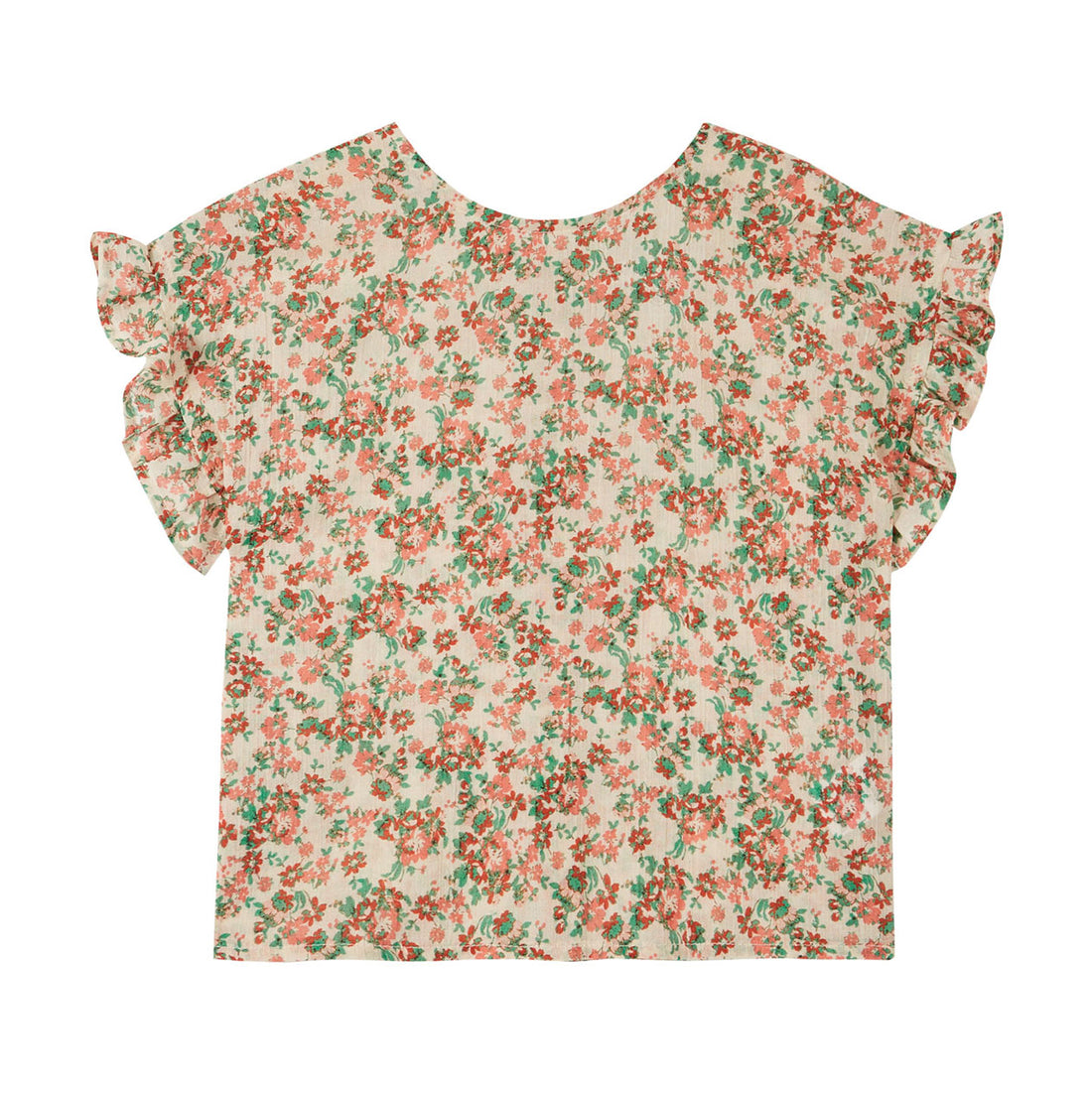 Emile et Ida Red Floral Blouse