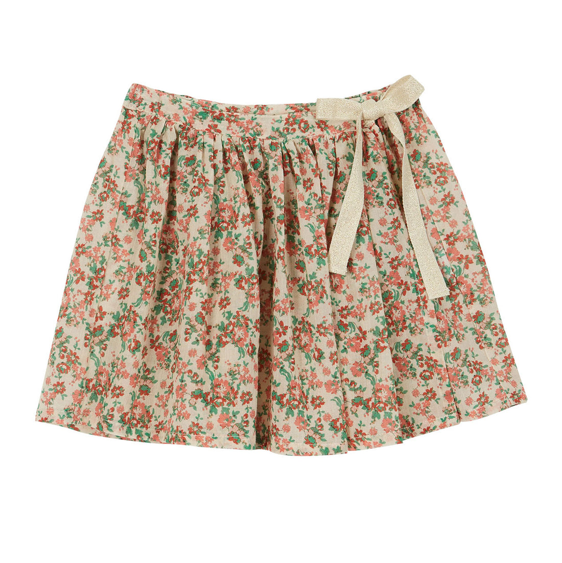 Emile et Ida Red Floral Skirt