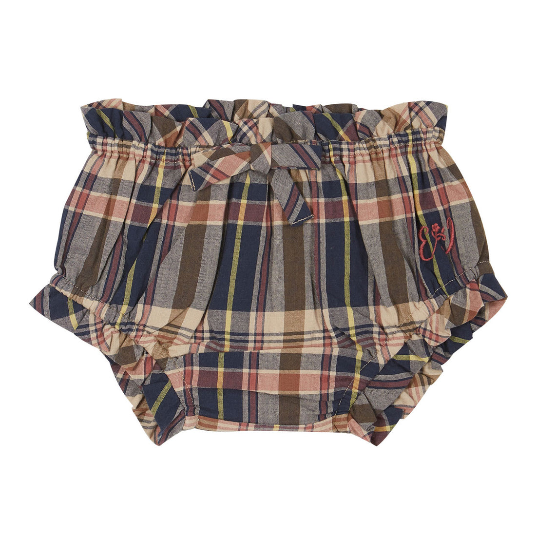 Emile et Ida Navy Plaid Bloomers