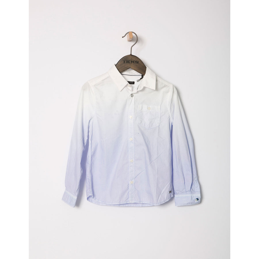 IKKS Blue Dip Dye Button Down