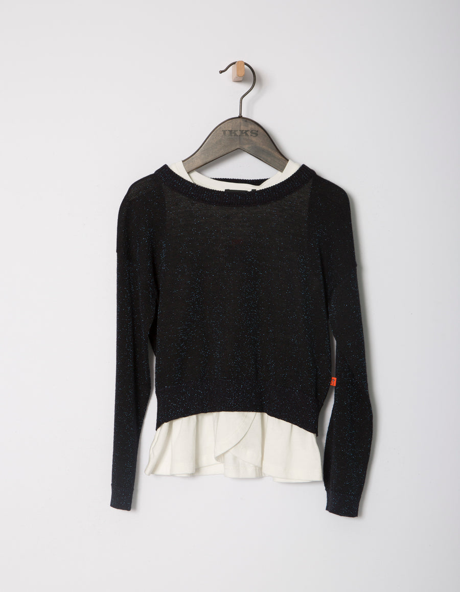 IKKS Navy Cardigan Sweater