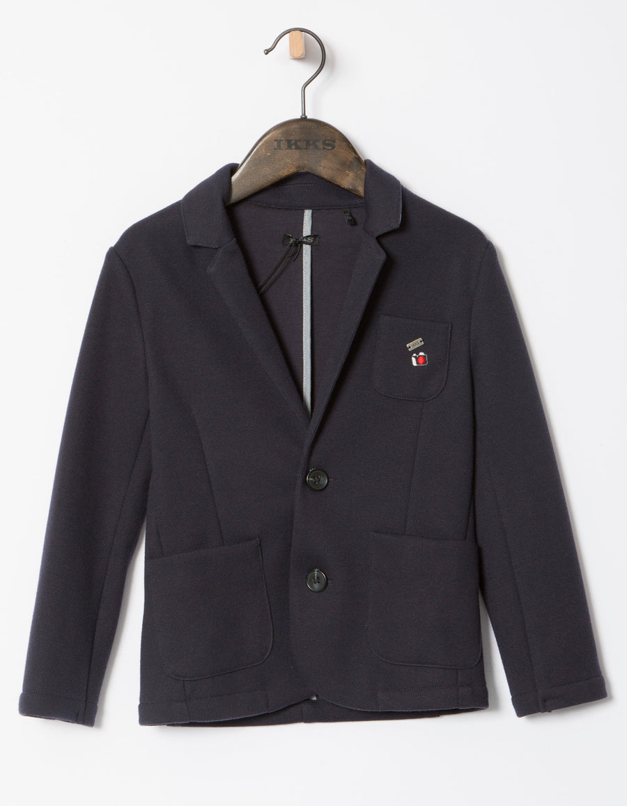 IKKS Navy Knit Blazer