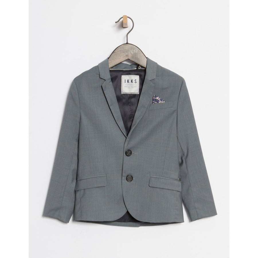 IKKS Grey Wool Blend Suit Jacket
