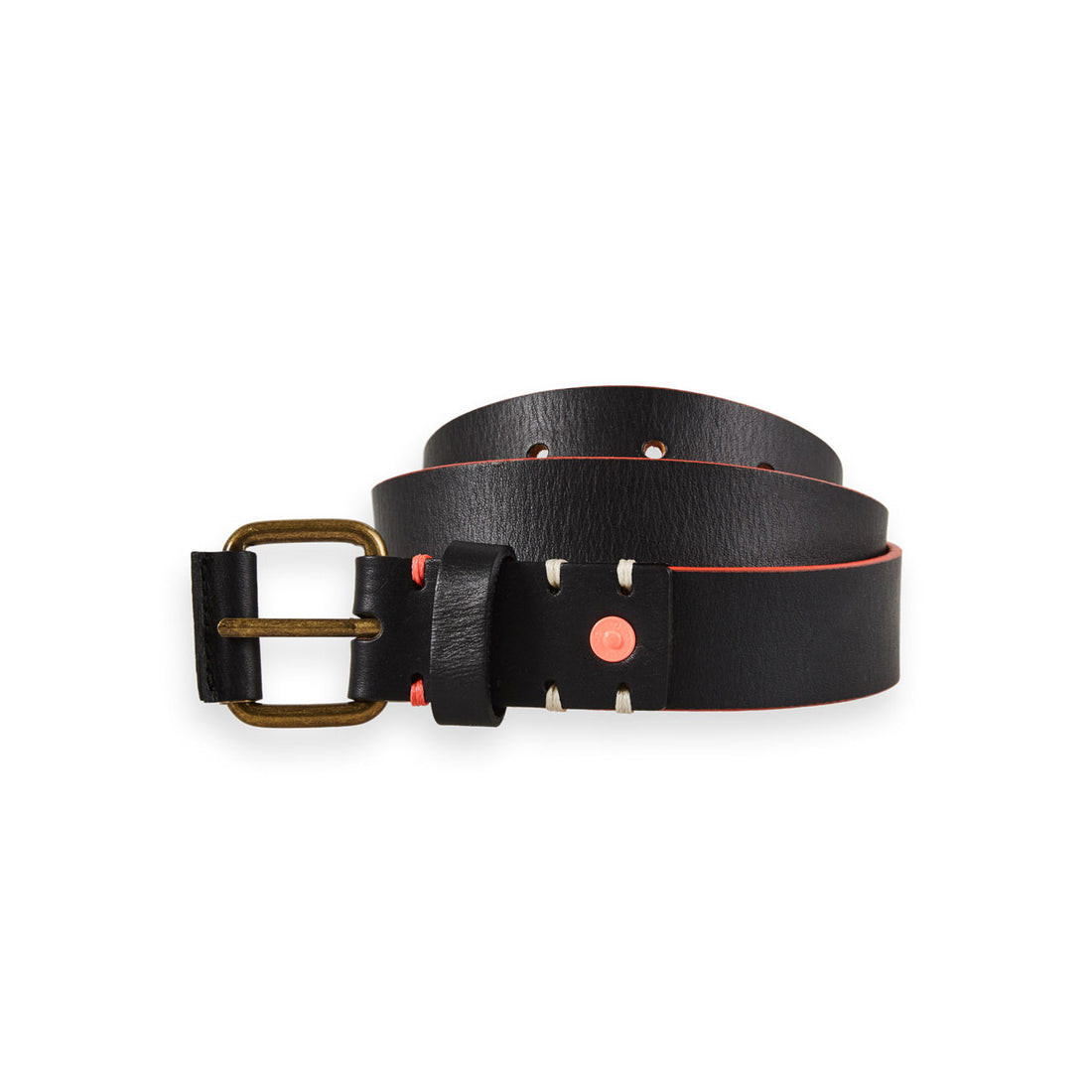 Scotch Shrunk Black Leather Belt