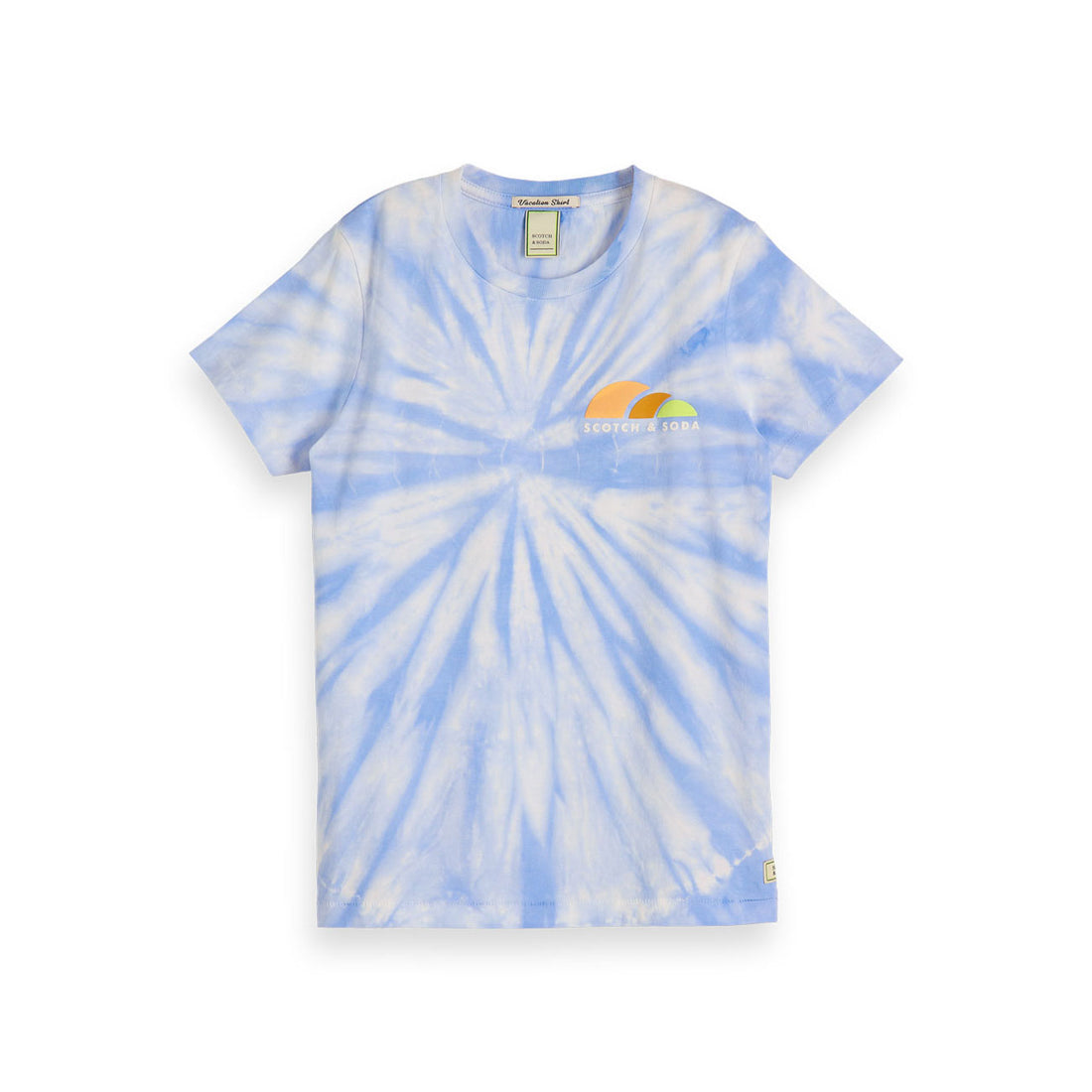 Scotch Shrunk Sky Blue Tie Dye Tee