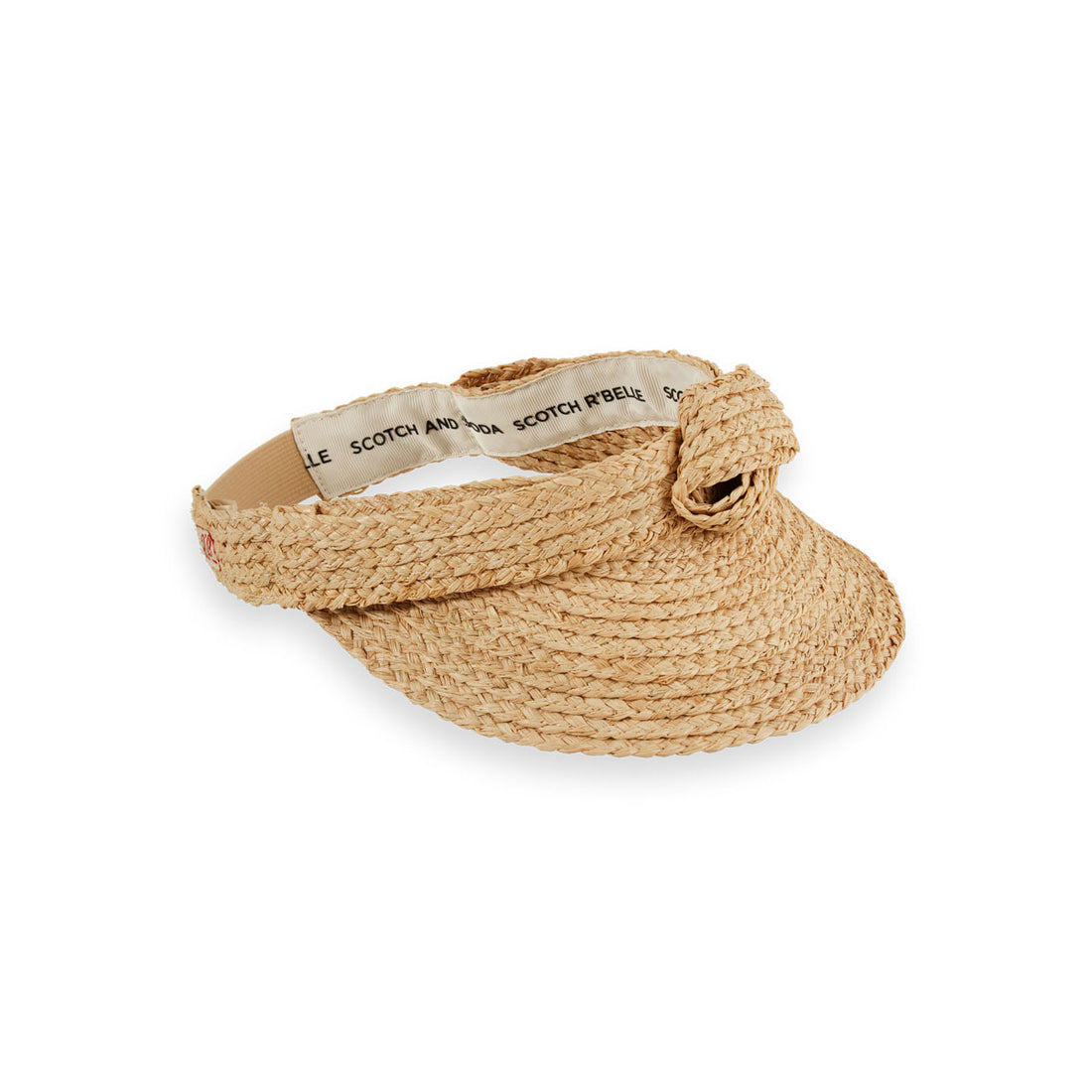 Scotch Shrunk Straw Visor Hat