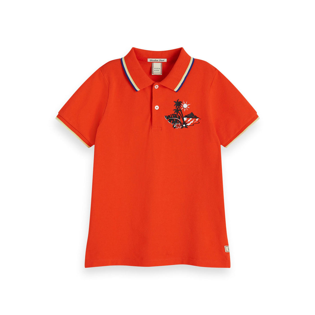 Scotch Shrunk Lava Piped Polo