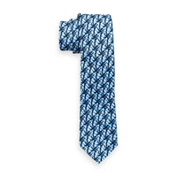 Scotch Shrunk Blue Printed Tie