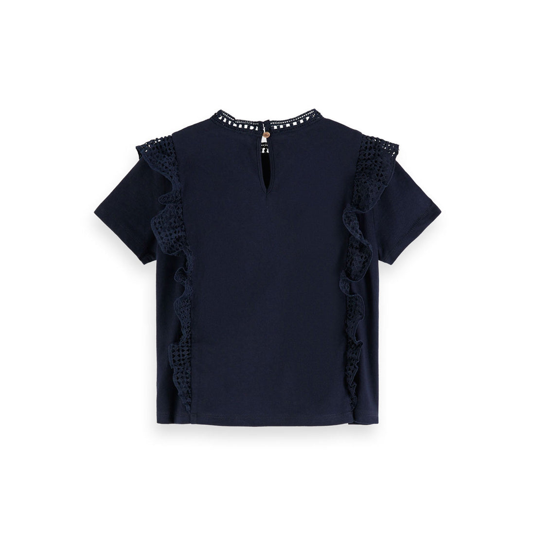 Scotch Shrunk Night Embroidered Ruffle Blouse