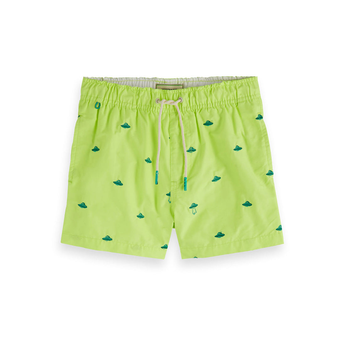 Scotch Shrunk Green Embroidered Swimshorts