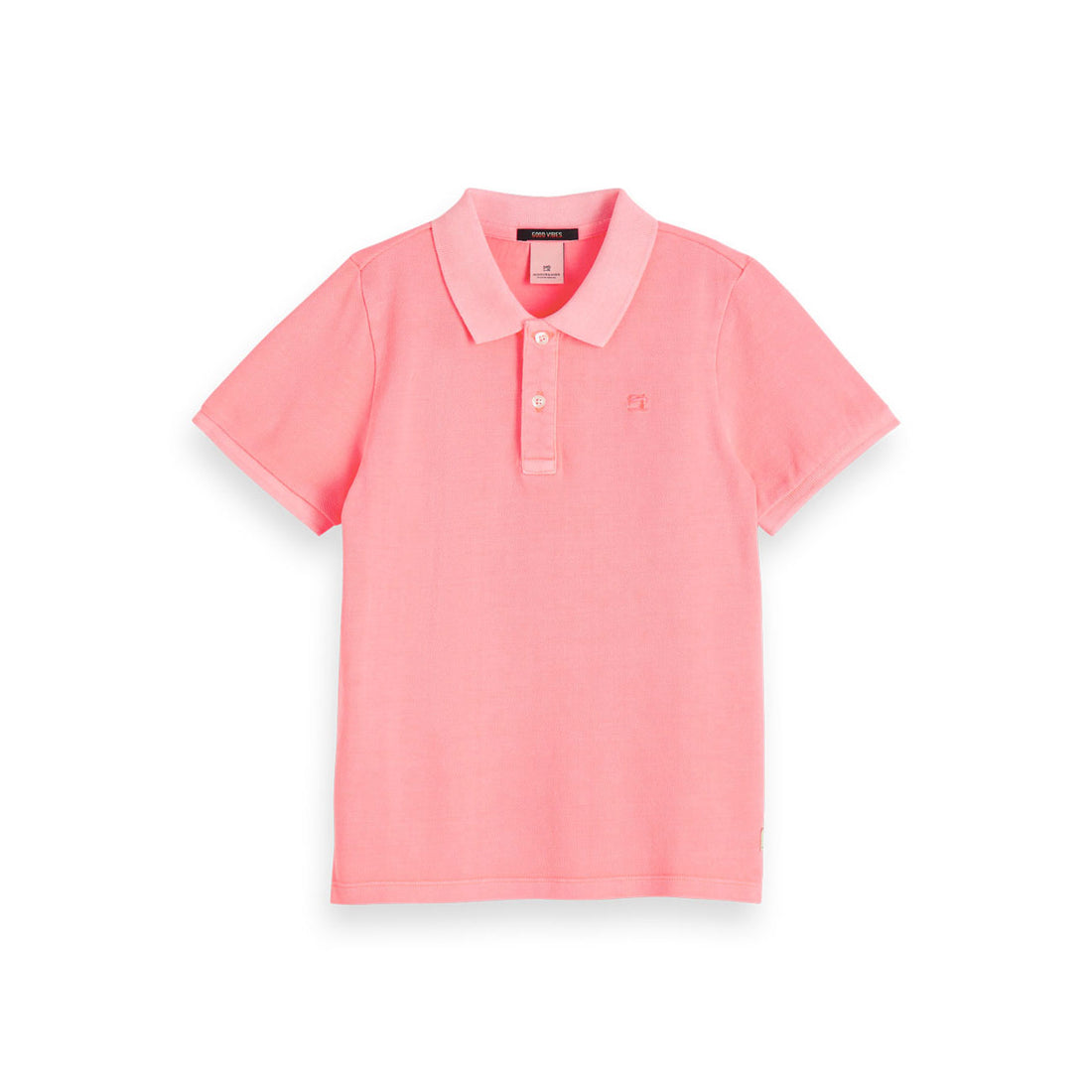 Scotch Shrunk Coral Garment Dyed Polo
