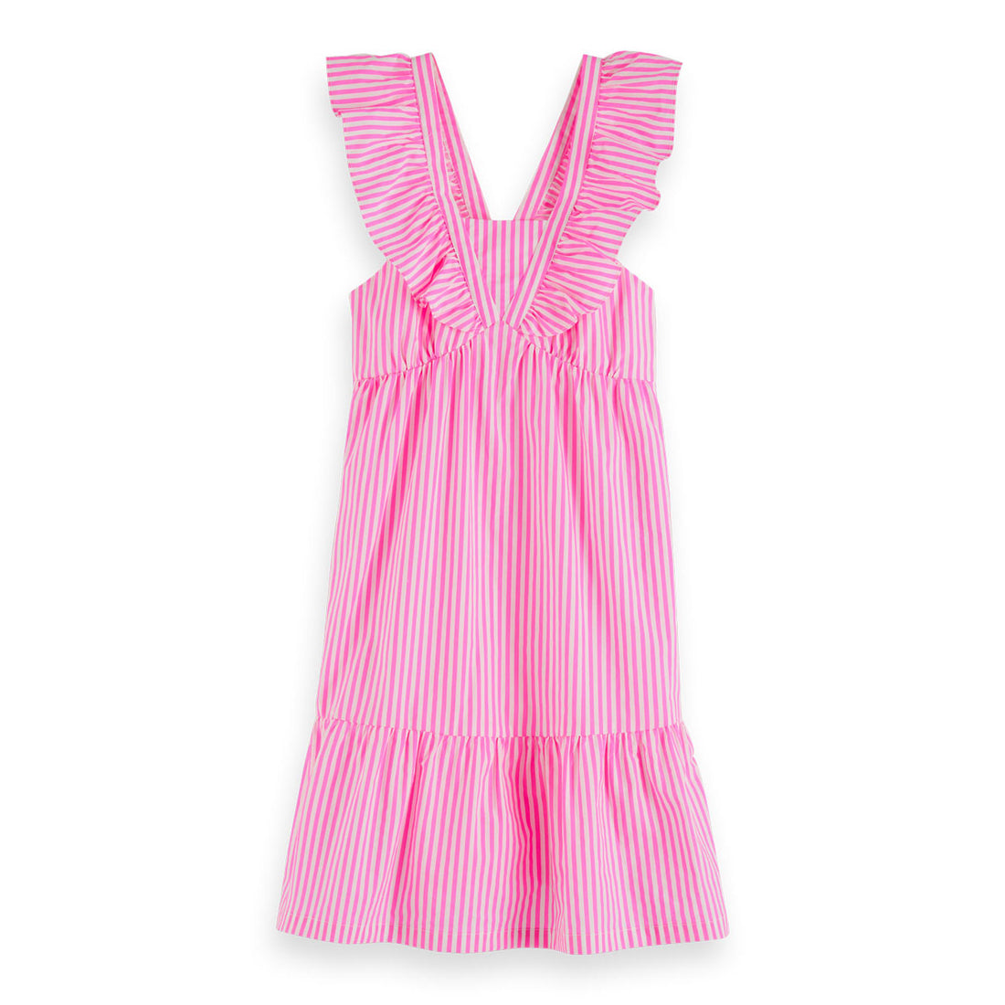 Scotch Shrunk Pink Crispy Cotton Maxi Dress