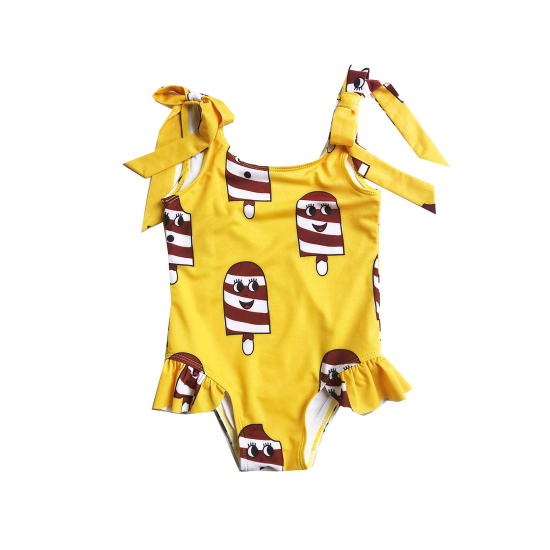 Hugo Loves Tiki Yellow Ice Cream Bow Swimsuit