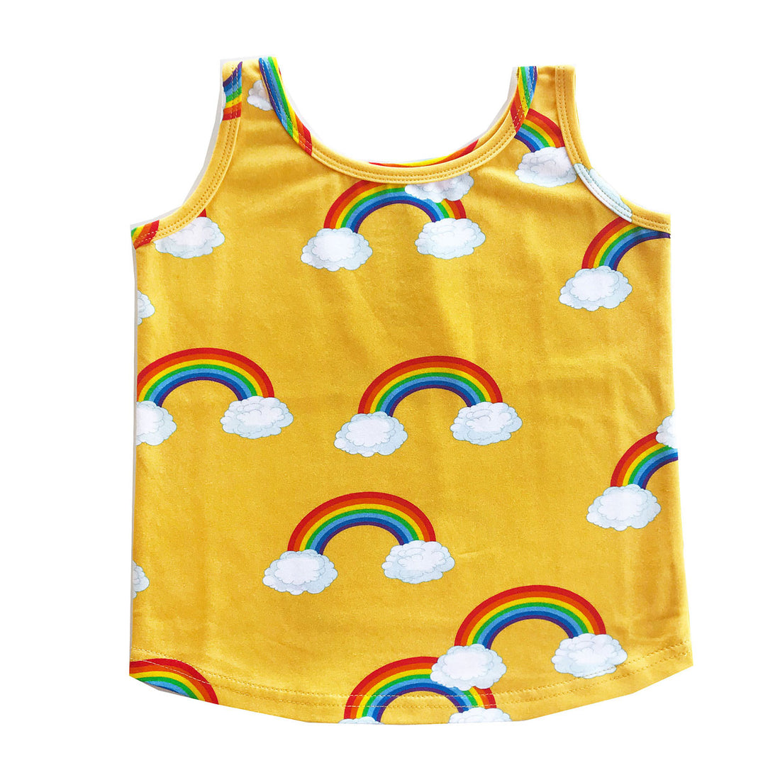 Romey Loves Lulu Yellow Rainbow Tank Top