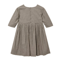 Caramel Brown Check Yew Dress