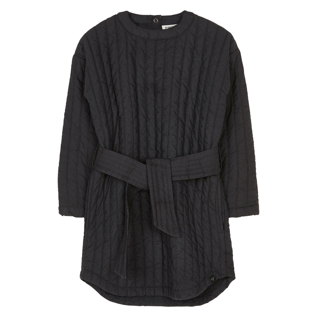 Finger in the Nose Yoko Winter Black Quilted Long Sleeve Dress