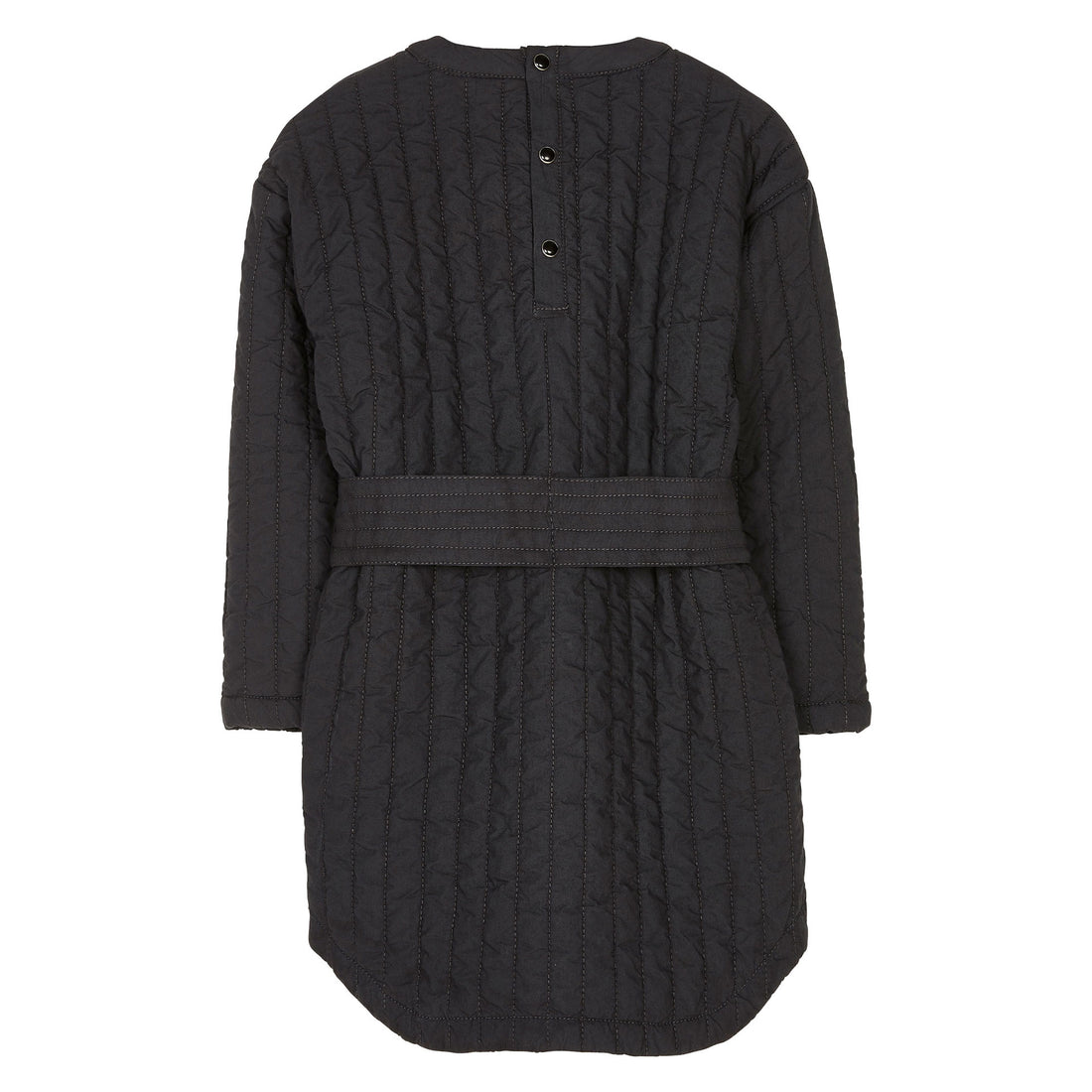 Finger in the Nose Yoko Winter Black Quilted Long Sleeve Dress