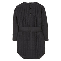 Finger in the Nose Yoko Winter Black Quilted Long Sleeve Dress