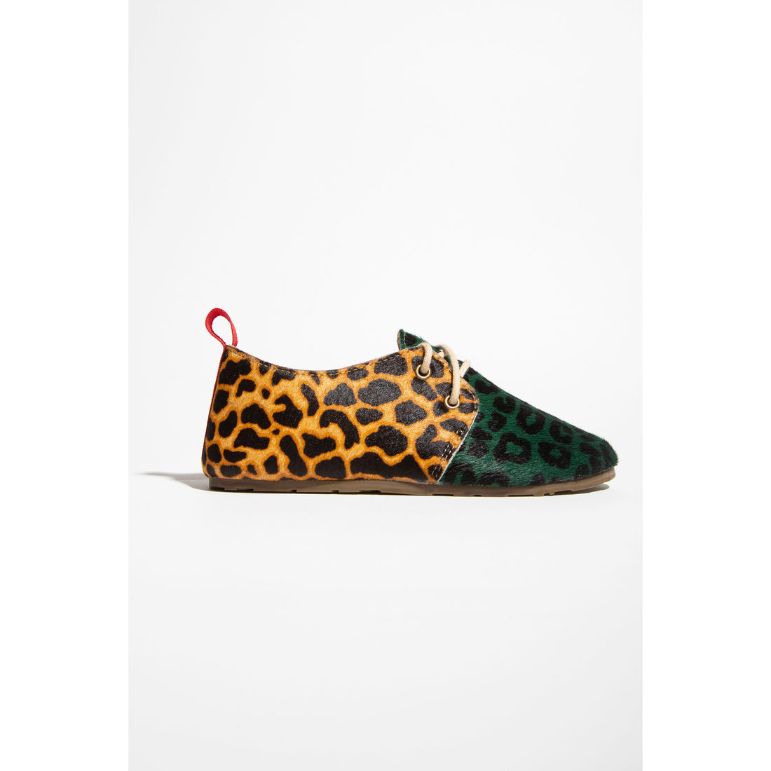 Matuschka Mia Brown + Green Leopard Zeus Shoe