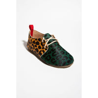 Matuschka Mia Brown + Green Leopard Zeus Shoe