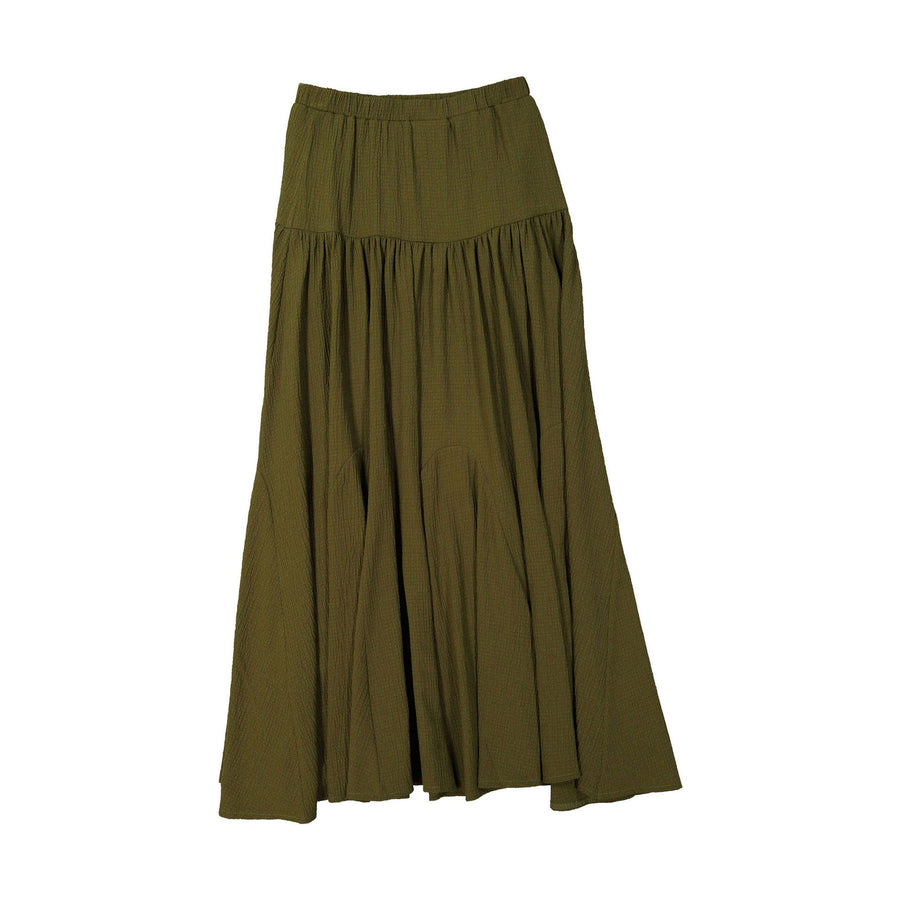 A4 skirts A4 Khaki Dropwaist Maxi Skirt