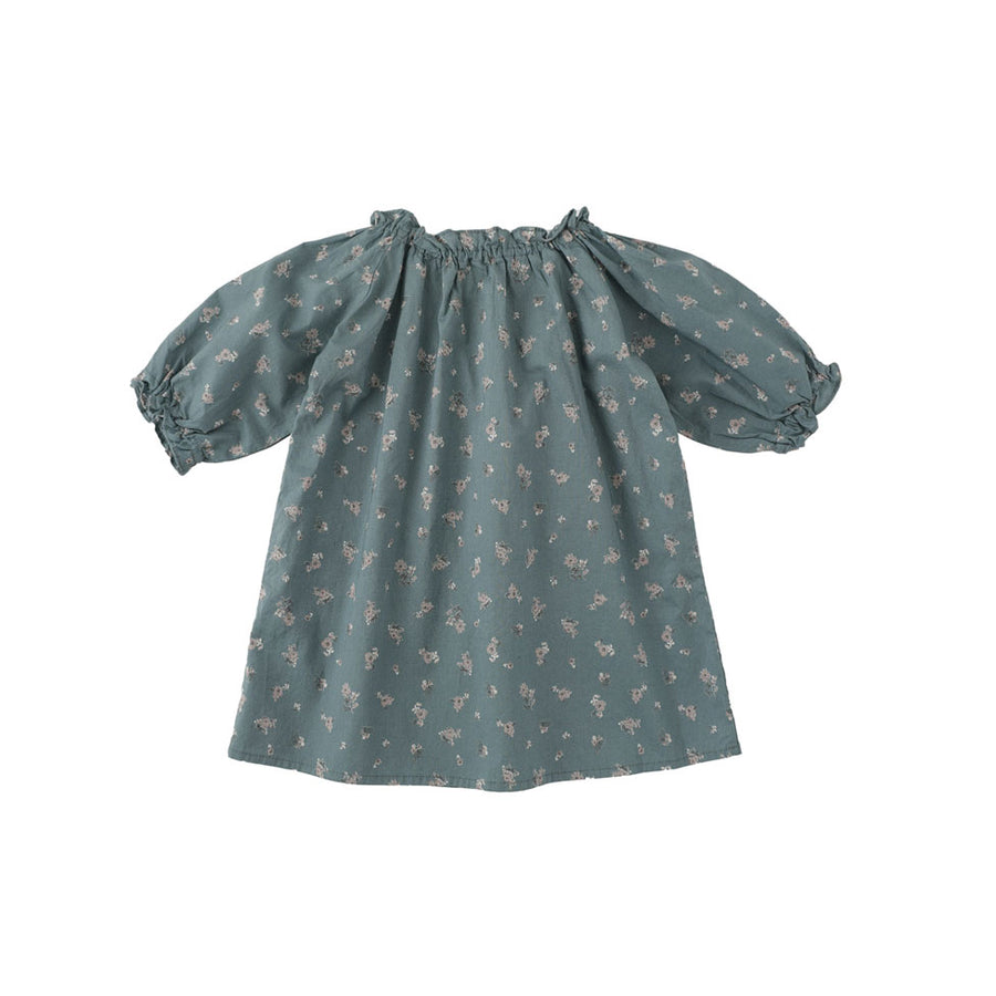 Bene Bene  Grey-Mint Sizzle Puff Baby Dress