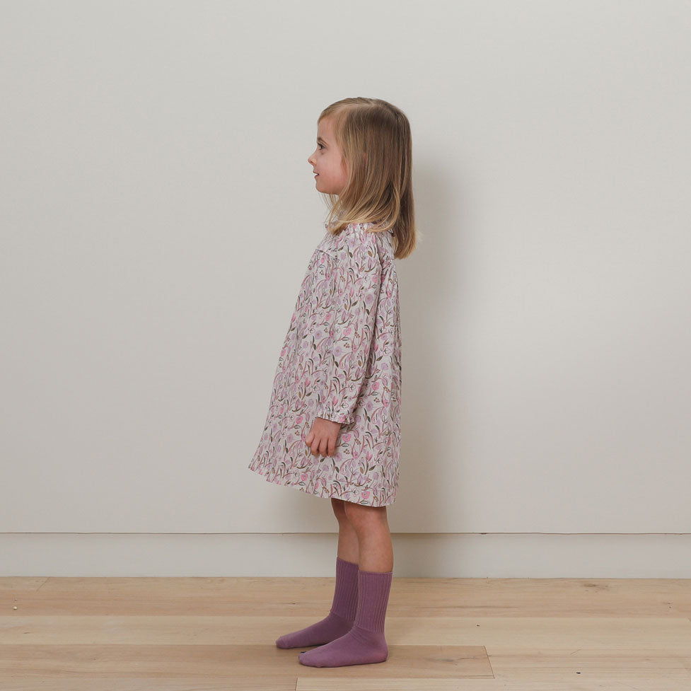Bene Bene  Purple Coloring Ribbed Socks
