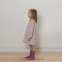 Bene Bene  Purple Coloring Ribbed Socks