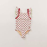 Pink Chicken Mini Strawberries Baby Ailee Suit