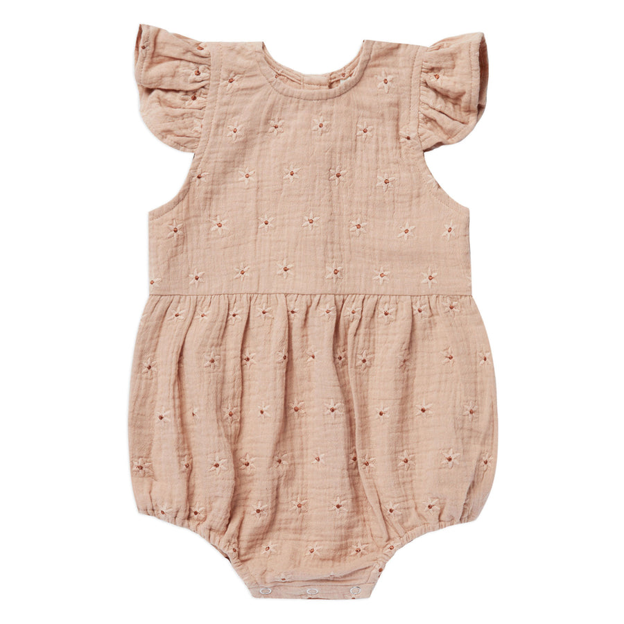 Rylee and Cru Amelia Romper | Daisy Embroidery