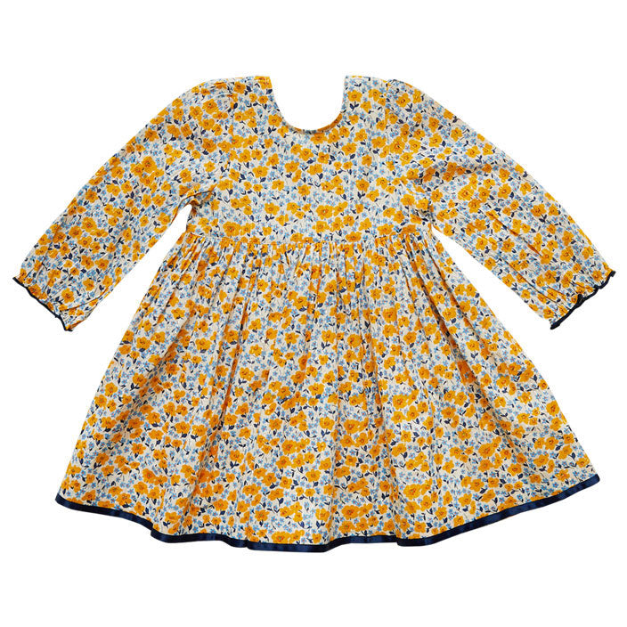 Pink Chicken Amma Dress - Golden Ditsy Floral