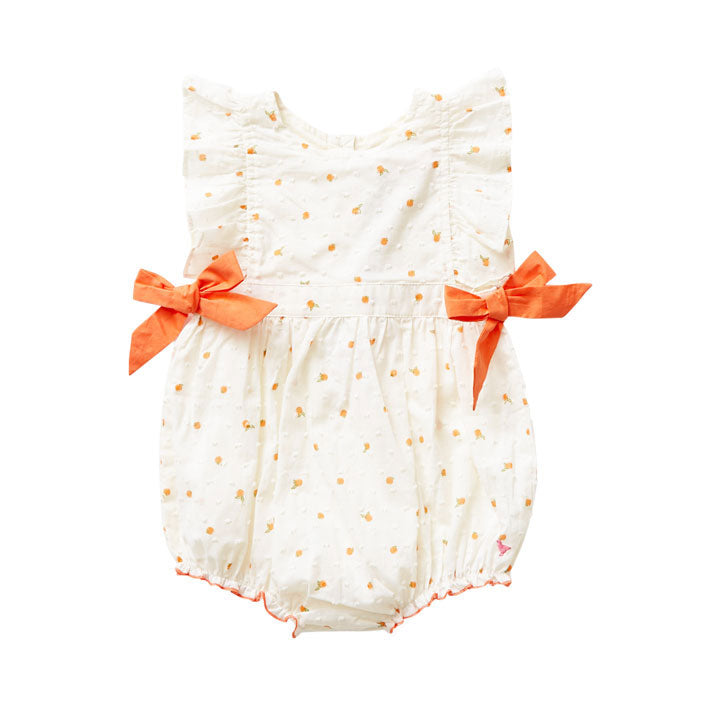 Pink Chicken Ditsy Oranges Amy Romper