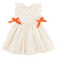 Pink Chicken Ditsy Oranges Amy Dress