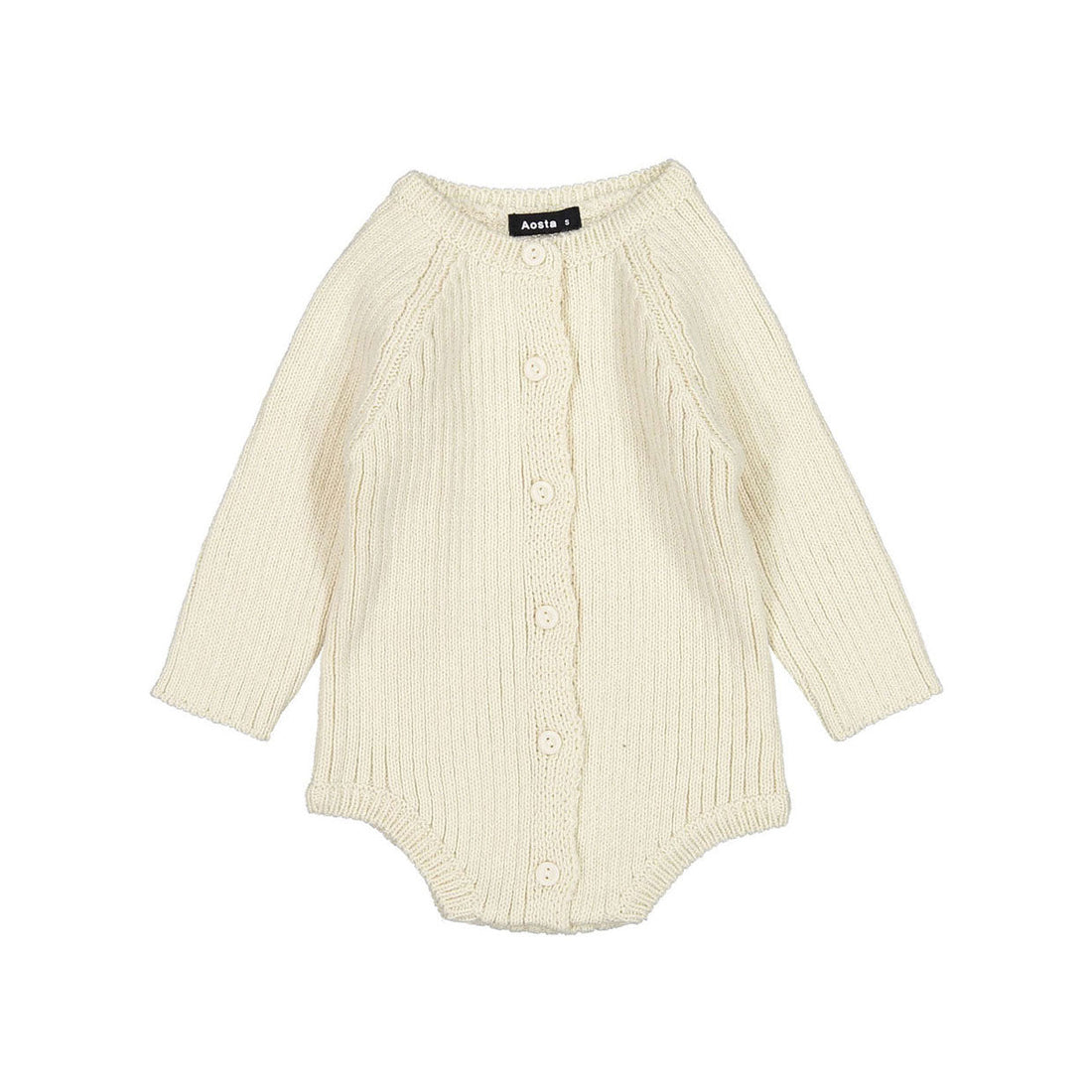 AOSTA rompers Aosta Ivory Knit Outer Romper