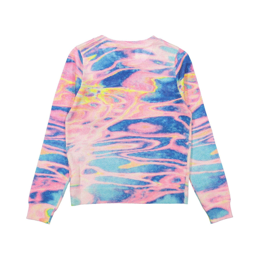 Autumn Cashmere knitwear Autumn Cashmere Pink/Blue Watercolor Print Sweater