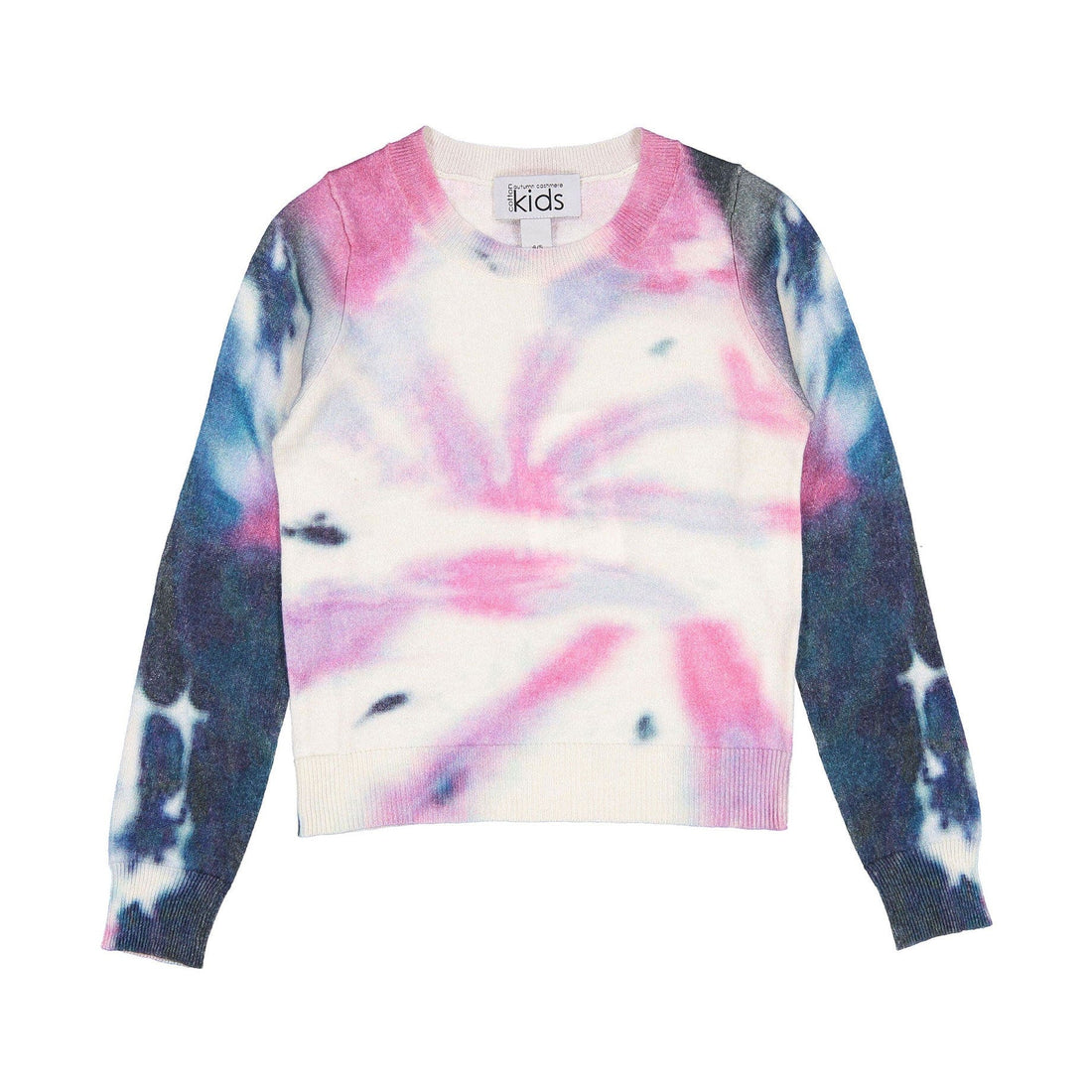Autumn Cashmere knitwear Autumn Cashmere Pink Tie Dye Colorclock Crew