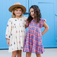 Pink Chicken Angora Embroidered Ava Bella Dress
