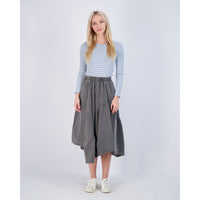 Ava Jeans bottoms ava jeans Black Denim Asymmetric Skirt