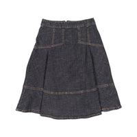 Ava Jeans bottoms ava jeans Black Denim Trim Detail Flair Skirt