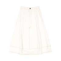 Ava Jeans bottoms ava jeans Cream Denim Long Skirt