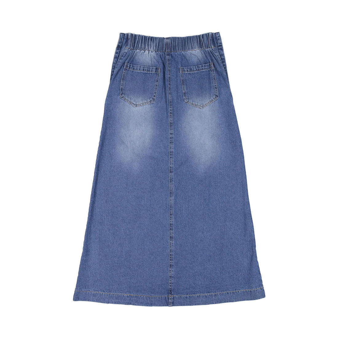 Ava Jeans bottoms ava jeans Denim Side Button Midi Skirt