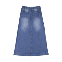 Ava Jeans bottoms ava jeans Denim Side Button Midi Skirt