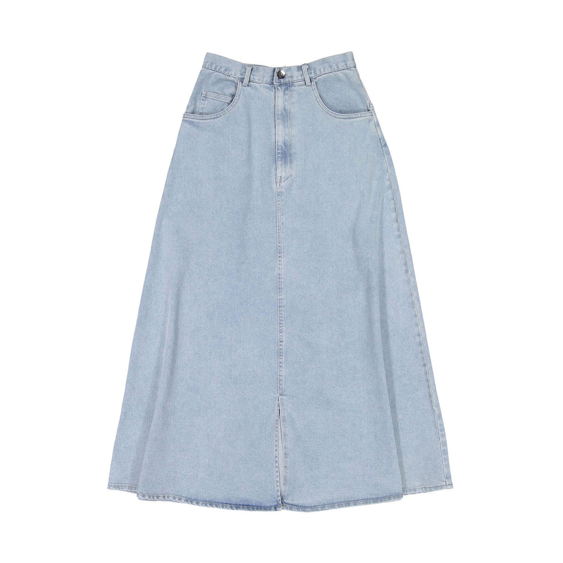 Ava Jeans bottoms ava jeans Light Denim Small Slit Long Skirt