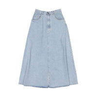 Ava Jeans bottoms ava jeans Light Denim Small Slit Long Skirt