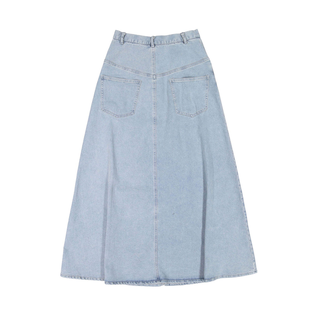 Ava Jeans bottoms ava jeans Light Denim Small Slit Long Skirt