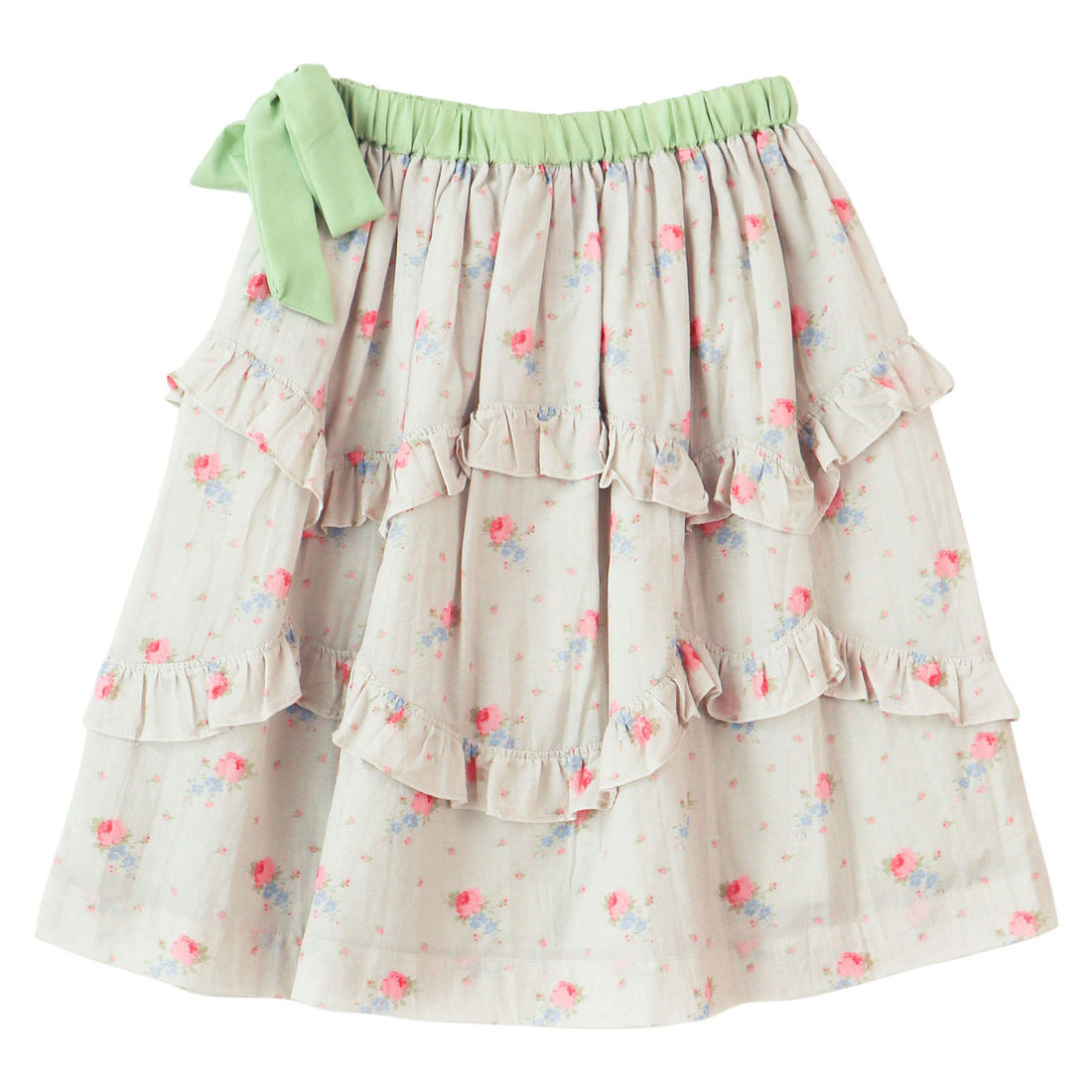 Caramel Rose Bouquet Print Azalea Skirt