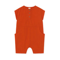 Little Creative Factory Orange Baby Crushed Cotton Jumpsuit