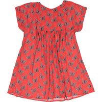 Maan Red Butterfly Dress - Ladida