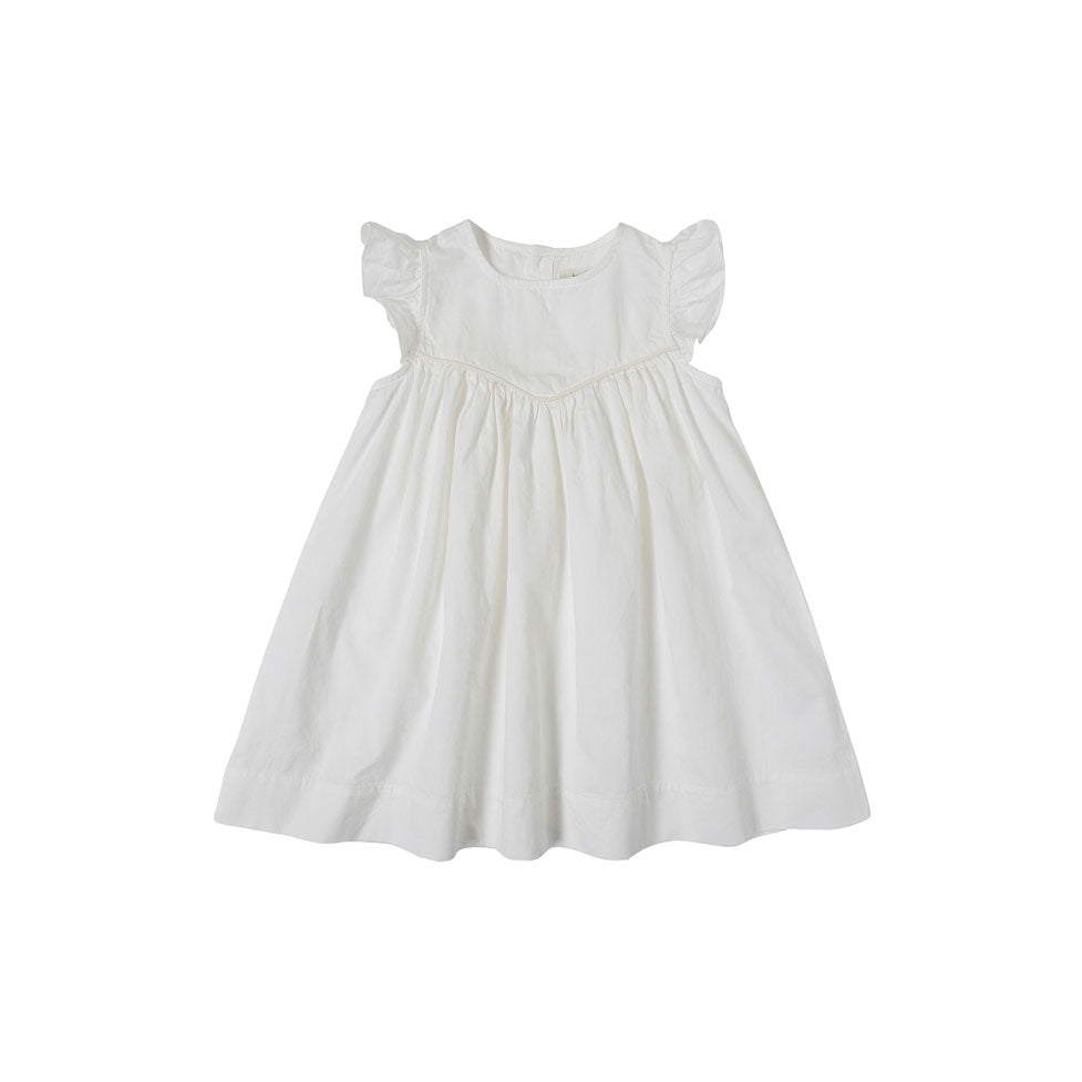 Bene Bene  Ivory Sheer Frill Layered Dress